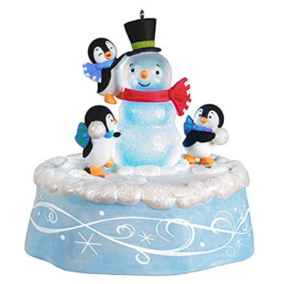 Picture of Hallmark Keepsake Christmas Ornament 2021, Playful Penguins, Musical with Light and Motion