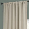 Picture of HPD Half Price Drapes BOCH-LN185-P Faux Linen Room Darkening Curtain (1 Panel), 50 X 108, Thatched Tan