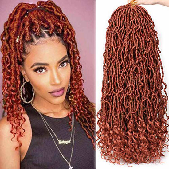 Boho Box Braid Crochet Hair 24Inch Long Goddess Braiding 1B Synthetic  Bohemian Braids Curly Ends Hair