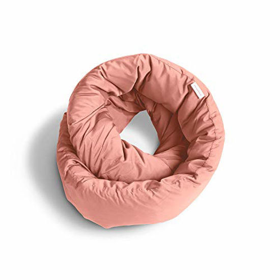 Picture of Huzi Infinity Pillow - Home Travel Soft Neck Scarf Support Sleep (Pink)