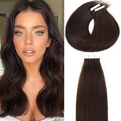 Flip In Wavy Remy Human Elastic Invisible Wire Hair Extensions 20inch 80g  28cm