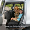 Picture of Magnelex Dog Car Seat Cover - Dog Hammock with Mesh Window for Cars, Trucks & SUVs. Safeguard Upholstery from Mud and Fur. Waterproof and Nonslip Backseat Protector. Includes Dog Seat Belt.