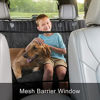 Picture of Magnelex Dog Car Seat Cover - Dog Hammock with Mesh Window for Cars, Trucks & SUVs. Safeguard Upholstery from Mud and Fur. Waterproof and Nonslip Backseat Protector. Includes Dog Seat Belt.