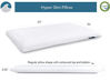 Picture of Bluewave Bedding Hyper Slim Gel Memory Foam Pillow for Stomach and Back Sleepers - Thin, Flat Design for Cervical Neck Alignment and Deeper Sleep (2.25-Inches Height, Standard Size)