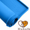 Picture of Hubulk Dog Cat Food Feeding Mat L (19"x12") XL (24"x16") or XXL (32X24) 0.5" & 1" inch Raised Edge Silicone Non Slip Waterproof Pet Food Mat Dog Bowl Placemat Large (XXL, Navy)