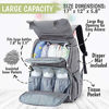 Picture of Diaper Bag Backpack, Waterproof Multi Function Baby Travel Bags (Classic Gray)