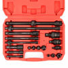 Picture of CASOMAN 21-Piece Drive Tool Accessory Set, Includes 1/2",3/8",1/4" Impact Universal Joint, Socket Adapters, Extensions and Impact Coupler, Professional, CR-V, Heavy Duty Carry Case