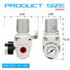 Picture of NANPU 3/4" NPT Air Regulator for Compressed Air System, 150 psi Steel-Protected Gauge