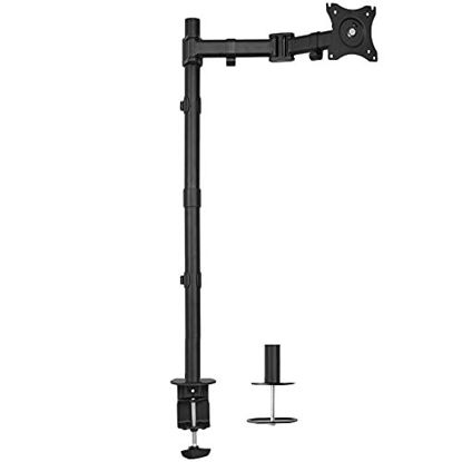 Picture of VIVO Single Monitor Desk Mount, Extra Tall Fully Adjustable Stand for 1 LCD Screen up to 32 inches, Ultra Wide Screens up to 38 inches, 22 lbs Capacity, STAND-V001T