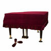 Picture of ESYUEL Pleuche Grand Piano Cover Bordered Dust Protective Cover Cloth 62.9 x 59.8 x 20.48in (160cm/62.9in, Red)