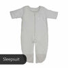 Picture of Baby Brezza 3-in-1 Baby Sleepsuit - Unique Swaddle Transition Sleepsuit - Breathable with Mesh Panels - Converts Between Sleepsuit, Wearable Blanket & Sleep Vest, 3-6 Months, Grey