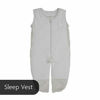 Picture of Baby Brezza 3-in-1 Baby Sleepsuit - Unique Swaddle Transition Sleepsuit - Breathable with Mesh Panels - Converts Between Sleepsuit, Wearable Blanket & Sleep Vest, 3-6 Months, Grey