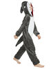 Picture of ABENCA Shark Onesie Kids Animal Costume Girls Pajamas One Piece Plush Sleepwear Cosplay Halloween Christmas.Grey Shark.140