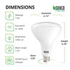 Picture of Sunco Lighting BR40 LED Light Bulbs, Indoor Flood Light, Dimmable, 2700K Soft White, 100W Equivalent 17W, 1400 LM, E26 Base, Recessed Can Light, High Lumen, Flicker-Free - UL & Energy Star 8 Pack