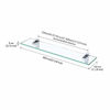 Picture of KES Glass Shelf for Bathroom, 23.6-Inch Bathroom Shelf with Tempered Glass and Polished Chrome Bracket Wall Mounted 2 Pack, BGS3201S60-P2