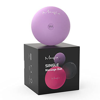 Picture of Electric Vibrating Massage Ball, Lacrosse Ball, Yoga Exercise Ball for Trigger Point, Deep Tissue Massager for Myofascial Release,Portable Fitness Massager for Pain Relief & Muscle Recovery (Purple)