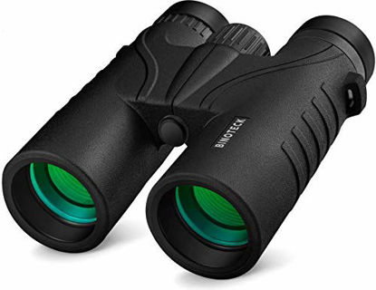 Picture of Binoteck 10x42 Binoculars for Adults - Professional HD Roof BAK4 Prism Lens Binoculars for Bird Watching, Hunting, Travel, Sports, Opera, Concert, with Carrying Bag (1.0 lbs)