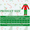 Picture of Kids Christmas Elf Costume Set Boys Elf Dress Up Xmas Suit Festive Outfit with Elf Hat Shoes Gold Buckle Belt (Medium)