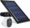 Picture of Wasserstein 2W 6V Solar Panel with 13.1ft/4m Cable Compatible with Arlo Ultra/Ultra 2, Arlo Pro 3/Pro 4, & Arlo Floodlight ONLY (1 Pack, Black) (NOT Compatible with Arlo Essential Spotlight)