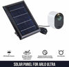 Picture of Wasserstein 2W 6V Solar Panel with 13.1ft/4m Cable Compatible with Arlo Ultra/Ultra 2, Arlo Pro 3/Pro 4, & Arlo Floodlight ONLY (1 Pack, Black) (NOT Compatible with Arlo Essential Spotlight)