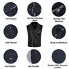 Picture of DEFY Men's Genuine Leather Motorcycle Biker Concealed Carry Vintage Vest American Sizes (2XL)