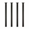 Picture of QLLY 30 inch Adjustable Tall Metal Desk Legs, Office Table Furniture Leg Set, Set of 4 (30 inch, Black)