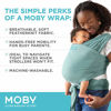 Picture of Moby Wrap Baby Carrier | Element | Baby Wrap Carrier for Newborns & Infants | #1 Baby Wrap | Baby Gift | Keeps Baby Safe & Secure | Adjustable for All Body Types | Perfect for Mom & Dad | Hydro