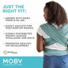 Picture of Moby Wrap Baby Carrier | Element | Baby Wrap Carrier for Newborns & Infants | #1 Baby Wrap | Baby Gift | Keeps Baby Safe & Secure | Adjustable for All Body Types | Perfect for Mom & Dad | Hydro