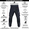 Picture of Dirt Bike Motocross Motorcycle Pants for Men hi Vis Armor Riding Racing Dual Sports overpants ATV mx BMX (Black, Waist 32"-34" Inseam 30")