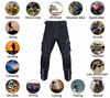 Picture of Dirt Bike Motocross Motorcycle Pants for Men hi Vis Armor Riding Racing Dual Sports overpants ATV mx BMX (Black, Waist 40"-42" Inseam 30")