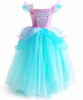 Picture of CQDY Ariel Princess Dress Little Mermaid Halloween Costumes Dress Up Party Girls Cosplay Kids Ball Gown