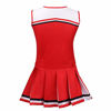 Picture of yolsun Cheerleader Costume for Girls Halloween Cute Uniform Outfit (120(4-5y), Red)