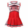 Picture of yolsun Cheerleader Costume for Girls Halloween Cute Uniform Outfit (120(4-5y), Red)