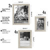 Picture of Americanflat 10-Piece Driftwood Picture Frame Set | Includes Sizes 8x10, 5x7, and 4x6. Shatter-Resistant Glass. Hanging Hardware Included!