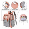 Picture of Diaper Bag Backpack Frank Mully Large Multifunction Travel Baby Bag for Mom Dad Pink