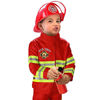 Picture of Golray Kids Fireman Costume Dress-Up Set Role Toys with Firefighter Accessories Costume Coat and Pants Boys Girls Halloween Gift