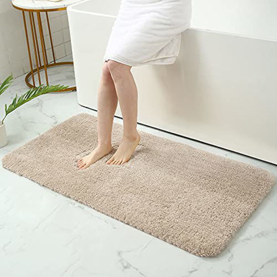 Large Bathroom Rugs (24 x 60) Extra Soft and Absorbent Shaggy Bathroom Mat