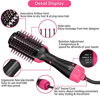 Picture of SHOSHE Hair Dryer Brush, Professional Hot Air Brush 3 in 1 One Step Hair Dryer and Styler Volumizer for Straightening, Curling, Salon Negative Ion Ceramic Blow Dryer Brush for All Hair Types