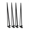 Picture of TE DEUM 28" Satin Black Hairpin Coffee Table Legs(Set of 4),1/2" Diameter 