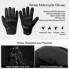 Picture of INBIKE Waterproof Winter Motorcycle Gloves Thermal Fleece Touchscreen with TPR Palm Pad Cushioning Hard Knuckle Black Large