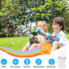 Picture of HOMILY Gatling Bubble Gun for Toddlers Bubble Machine 2021 Automatic 5 Holes Bubbles Maker with Music and Light