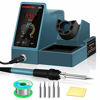 Picture of Soldering Station With Additional 5 Tips Auroland Digital Display Soldering Iron Station 392-896 Temperature Adjustable Better Soldering Iron Soldering Kit with Solder Bracket SD2