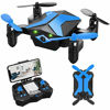 Picture of Drone for Kids - Drones with Camera for Kids, AR Game Mode RC Mini Drone w App Gravity Voice Control Trajectory Flight Altitude Hold 360°Flip Kids Drone Foldable and Portable-Blue