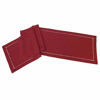 Picture of Grelucgo Super Long Handmade Hemstitched Polyester Rectangle Table Runners, Cranberry 14x144 inch