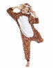 Picture of CASABACO Kid Reindeer Onesie Pajamas Deer Christmas Halloween Costume Boy Girl Animal Onepiece, Dot Deer, 140cm