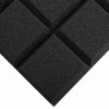 Picture of JBER 24 Pack 2" X 12" X 12" Acoustic Foam Panels,Soundproofing Wall Studio foam Panels wedges,Sound Insulation Absorbing Acoustic Treatment,9 Blocks Beveled Square Fireproof Design - Black