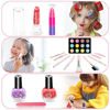 Picture of Hollyhi 41 Pcs Kids Makeup Toy Kit for Girls, Washable Makeup Set Toy with Real Cosmetic Case for Little Girl, Pretend Play Makeup Beauty Set Birthday Toys Gift for 3 4 5 6 7 8 9 10 Years Old Kid