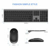 Picture of Wireless Keyboard and Mouse, Vssoplor 2.4GHz Rechargeable Compact Quiet Full-Size Keyboard and Mouse Combo with Nano USB Receiver for Windows, Laptop, PC, Notebook-Dark Gray