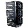 Picture of C4Labs Zebra Bramble Case - Raspberry Pi 4B & 3B+ (6 Stack, Black Ice)