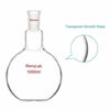 Picture of StonyLab Glass 1000ml Heavy Wall Single Neck Flat Bottom Boiling Flask, with 24/40 Standard Taper Outer Joint, 1000ml